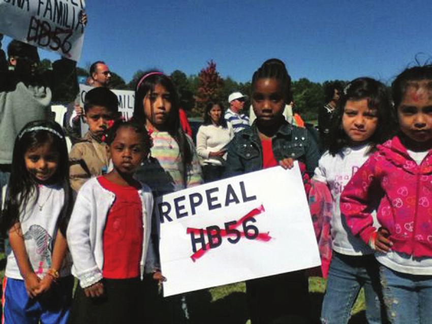 Children in Alabama protest HB56.
